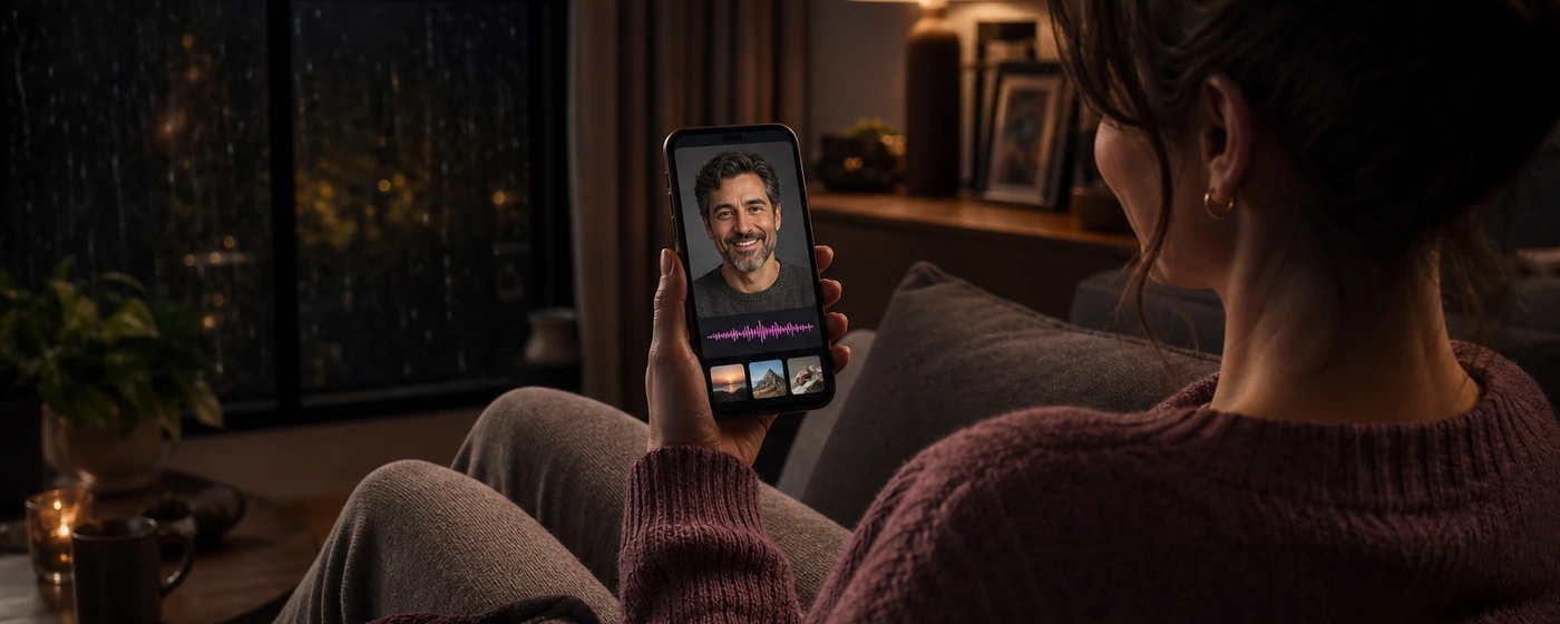 OurDream AI boyfriend chat with a personalized male AI companion